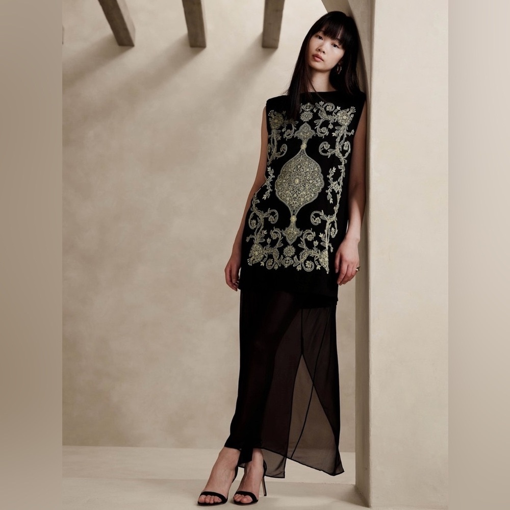 Banana Republic Embroidered Maxi Dress - Jadia